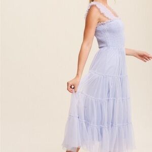 Listicle Tiered Tulle Dress Size: Small
